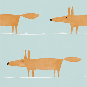 Auburn Orange Fox Wallpaper for kids Bedroom by Select Style